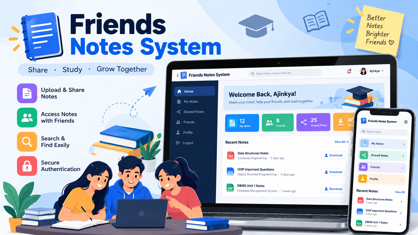 Friends Notes System